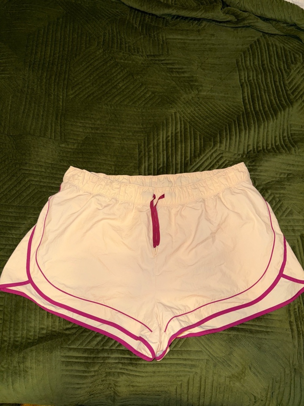 Old Navy Light Pink Athletic Shorts with Magenta Trim